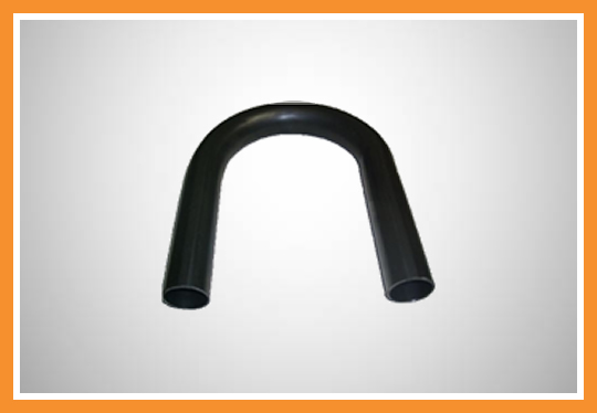 Curva de ferro 180° preta