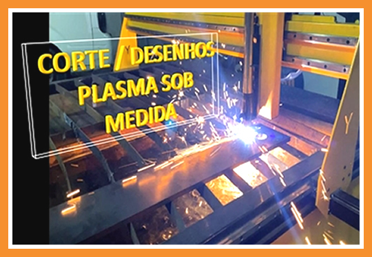 Corte desenho plasma sob medida