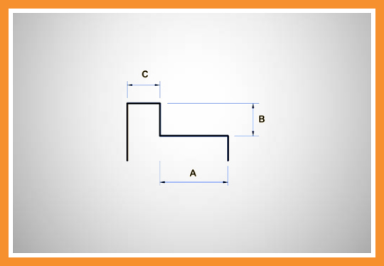 Batente reto chapa 16