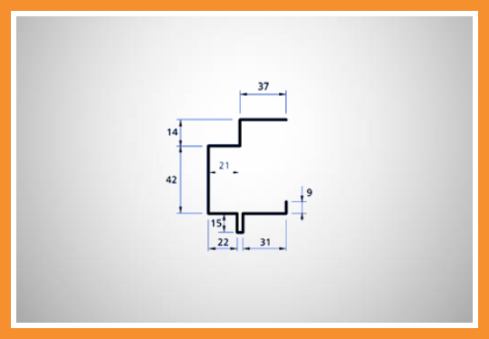 Perfil caixão linha 25