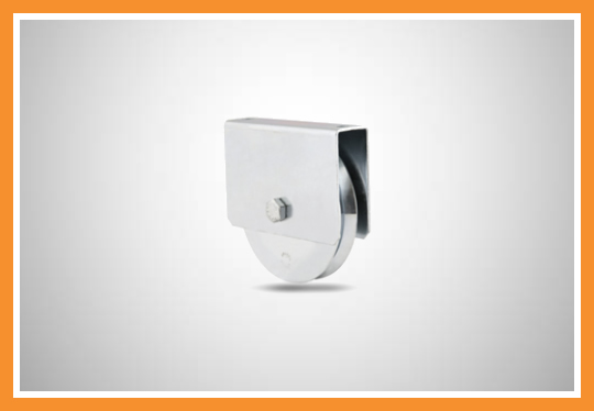 Roldana com caixa para cantoneira