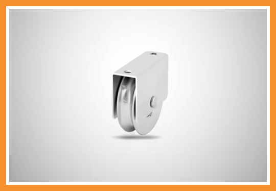 Roldana com caixa para redondo