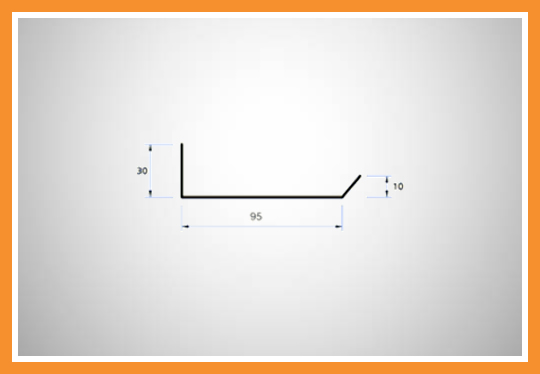 Soleira de rebite para porta de aço manual