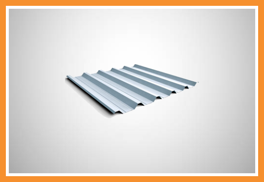 Telha simples galvanizada trapézio 40