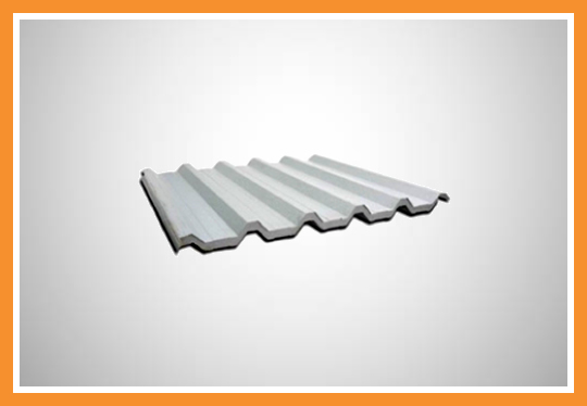 Telha sanduiche 1 face pintada