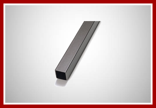 Tubo quadrado preto 100 x 100